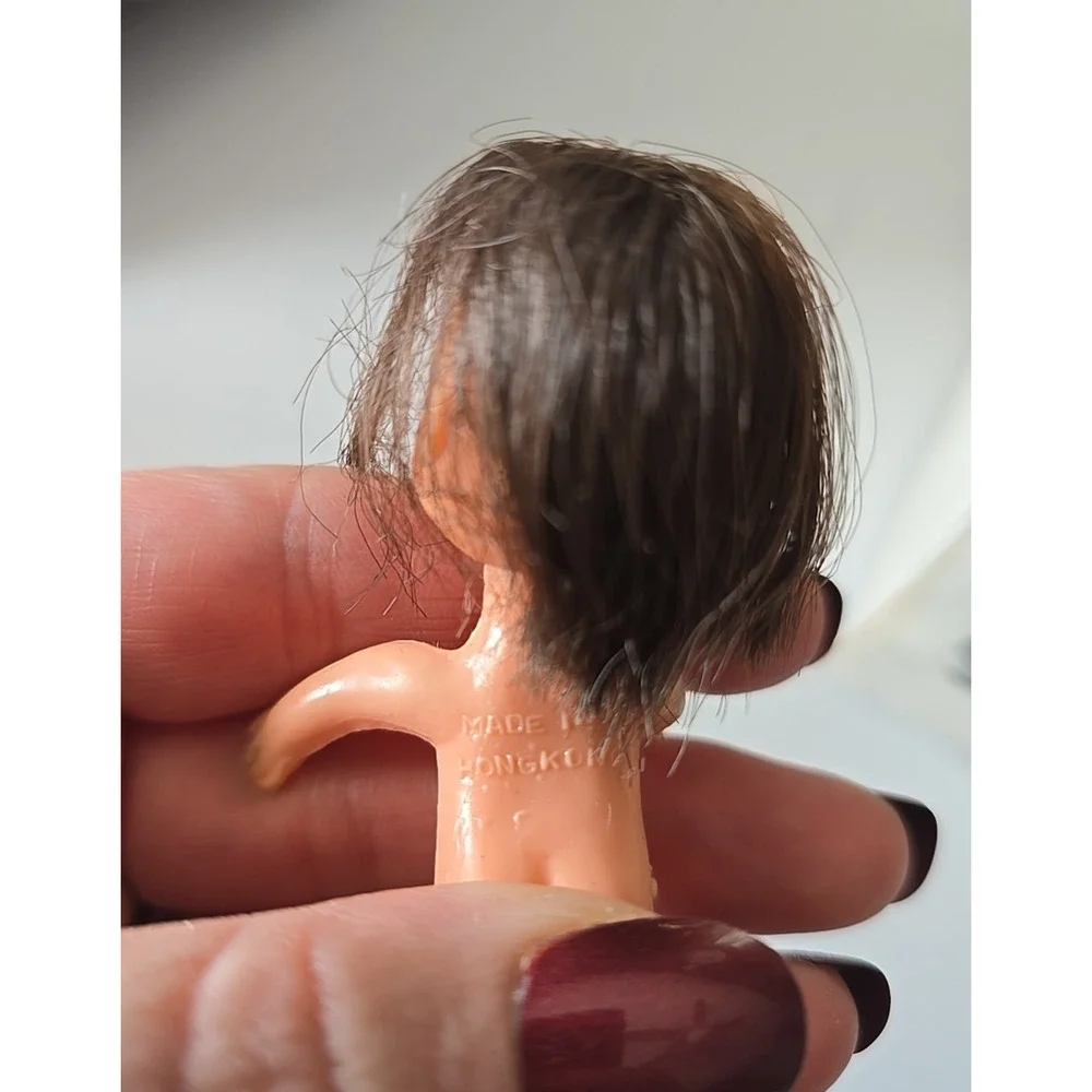 Vtg Miniature Dark Hair Liddle Kiddle‎ Made in Hong Kong Collectible Baby Doll